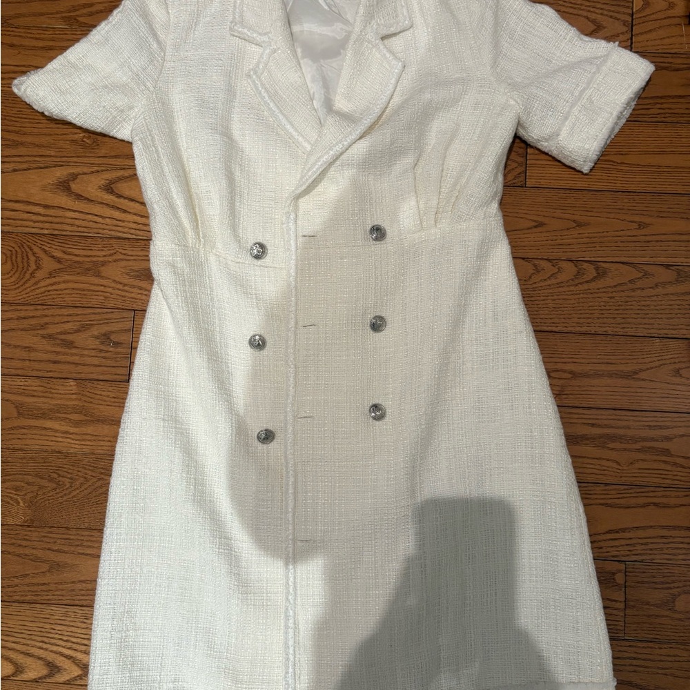 Claudie Pierlot Cream Mini Dress